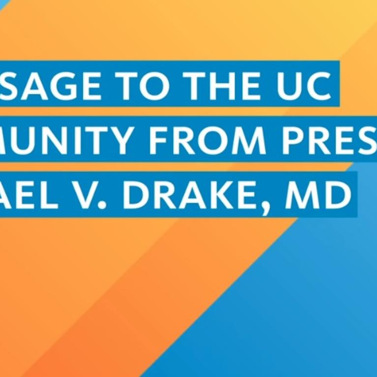 Message to the UC community